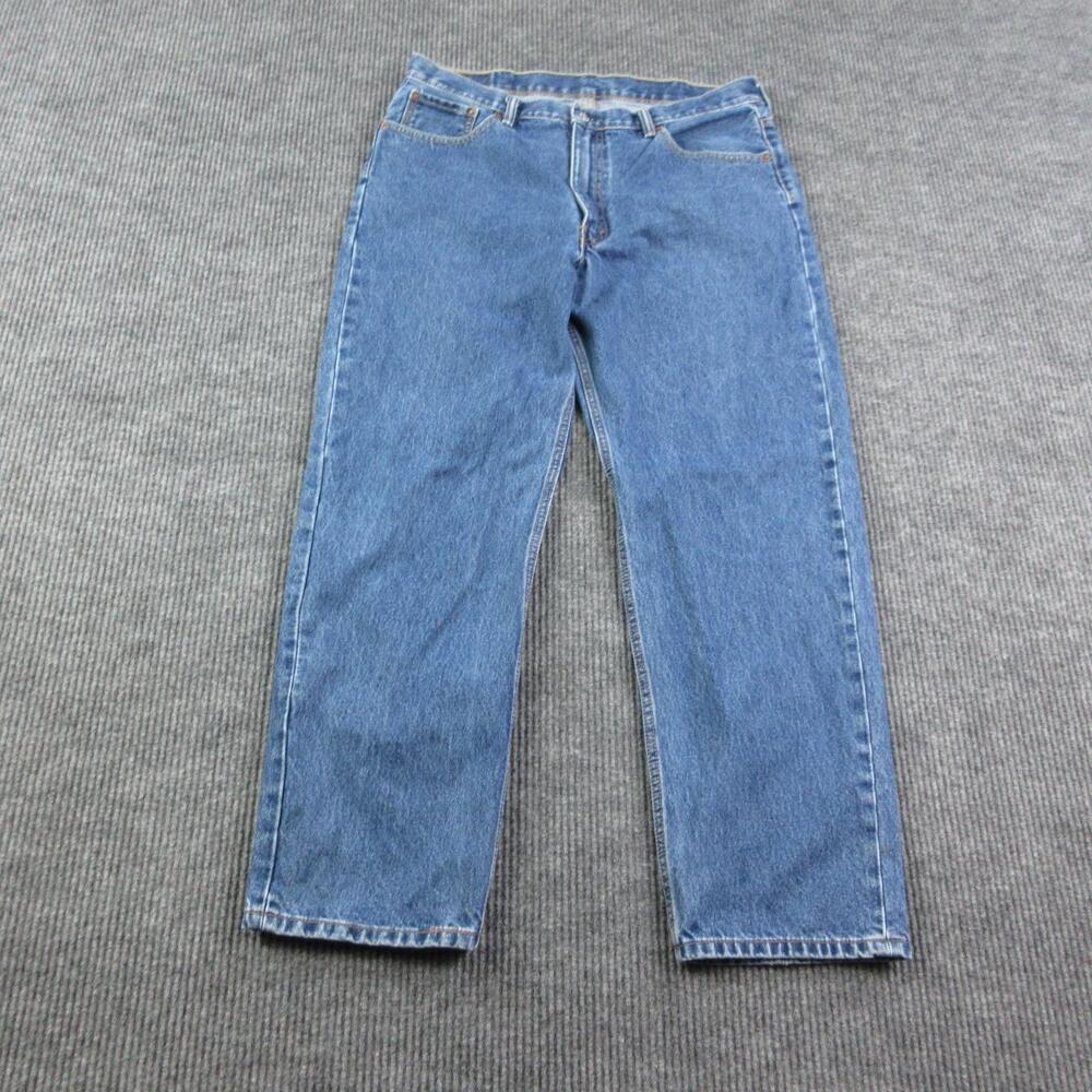Levi's 550 Jeans Mens W38 L32 Blue Straight Relaxed Denim Medium Wash 36x30.5*